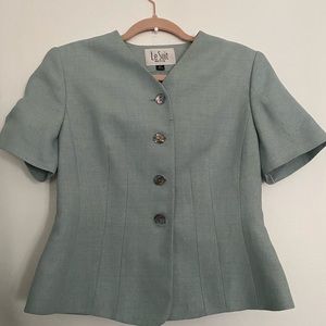 Le Suit Petite Vintage 80s/90s Suit Skirt and Top